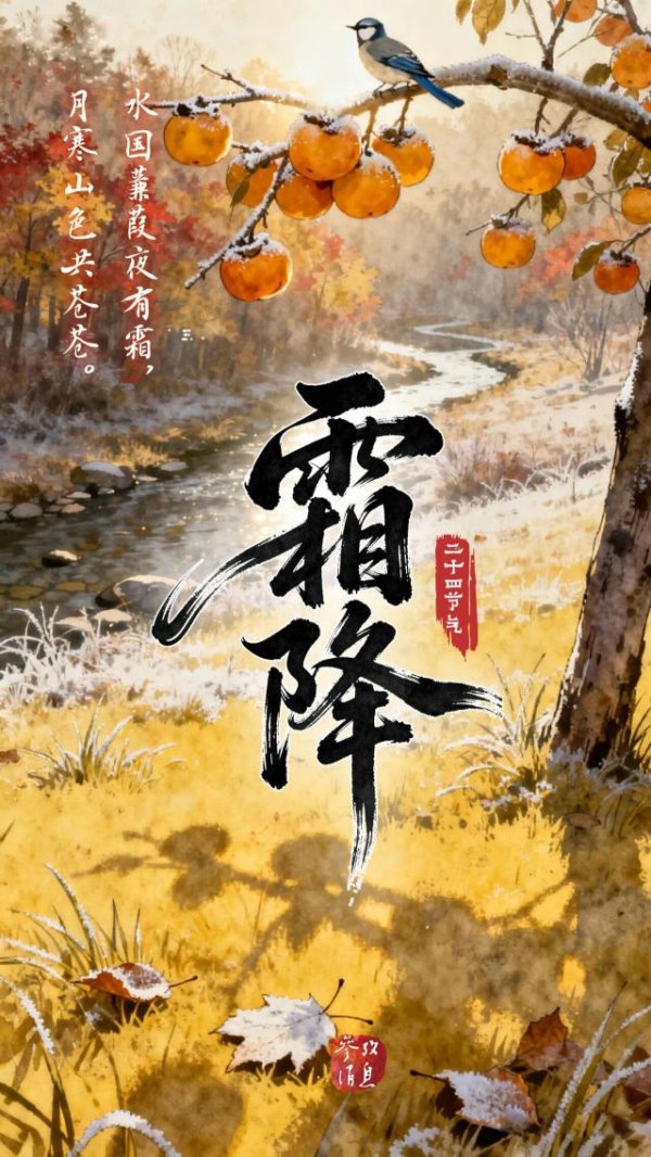 应牛配 今日霜降：空天万里霜，正是赏菊时